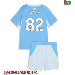Manchester City Rico Lewis #82 Hemmakläder Barn 2026-27 Kortärmad (+ Korta byxor)